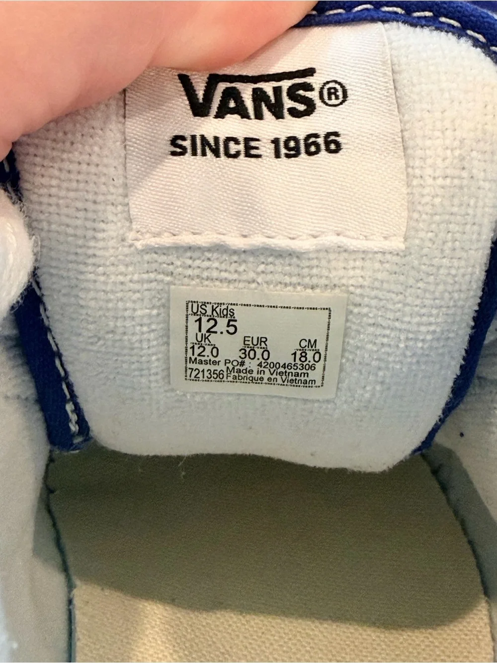Vans Kids' Royal Blue Knu Skool Skate Shoes